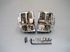 Chrome Handlebar Switch Control Housings Covers Harley Davidson Softail, Fatboy